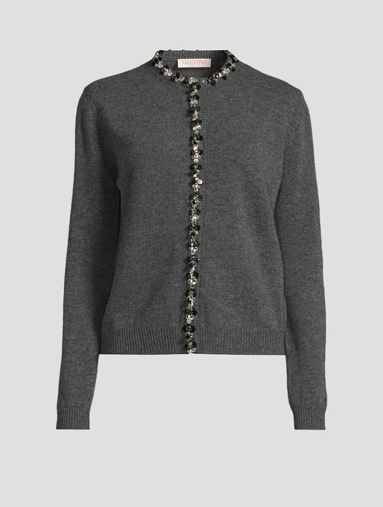 Embellished Wool Cardigan