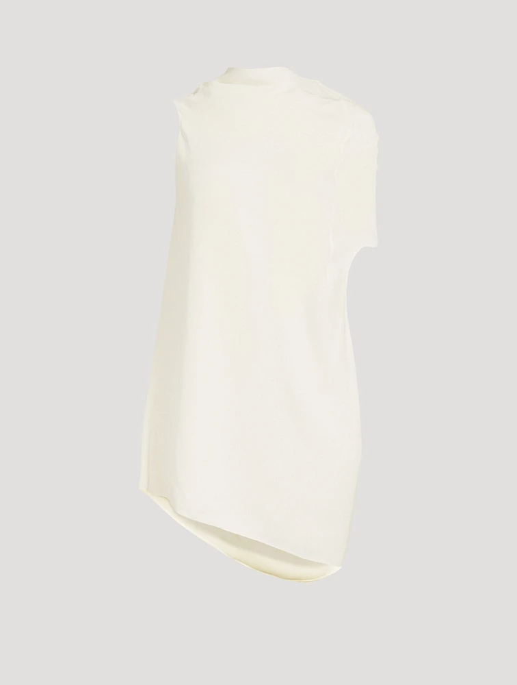Aria Draped Silk Blouse