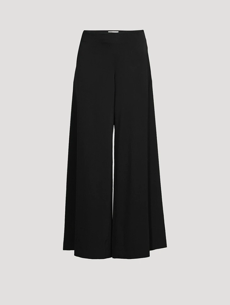 Dela Wool Wide-Leg Trousers