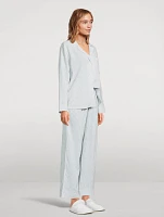Nautico Long Pajama Set Stripe Print