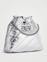 XS Crush Quilted Metallic Leather Crossbody Bag