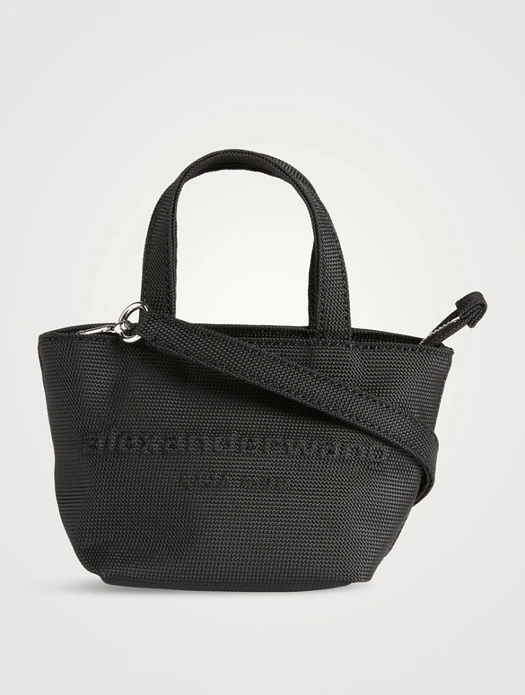 Mini Punch Nylon Crossbody Tote Bag