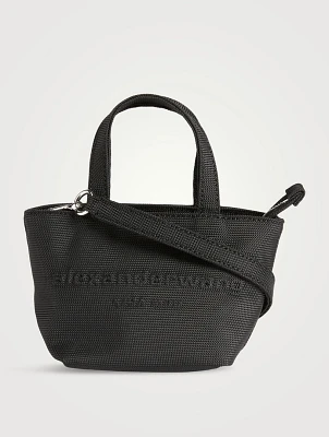 Mini Punch Nylon Crossbody Tote Bag