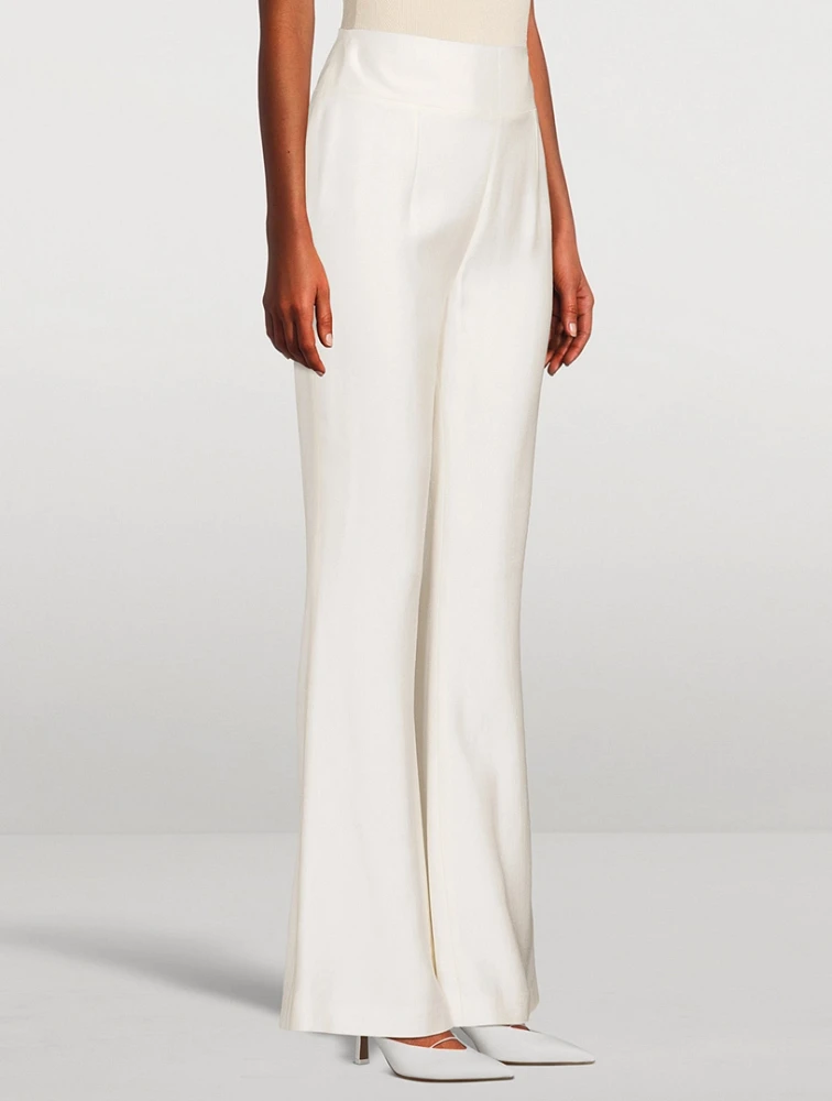 Sorrento Satin Flare Trousers