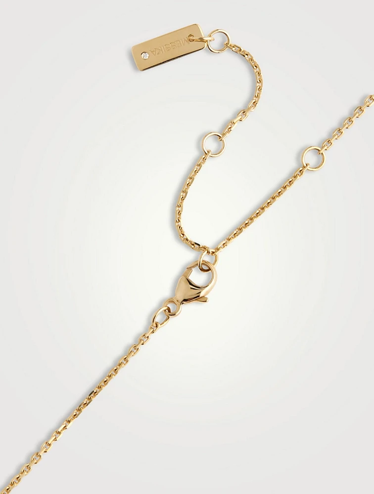 Baby Move 18K Gold Pavé Necklace With Diamonds