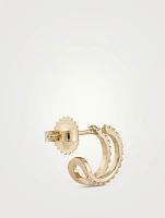 Anzie X Mel Soldera 14K Gold Double Row Earrings