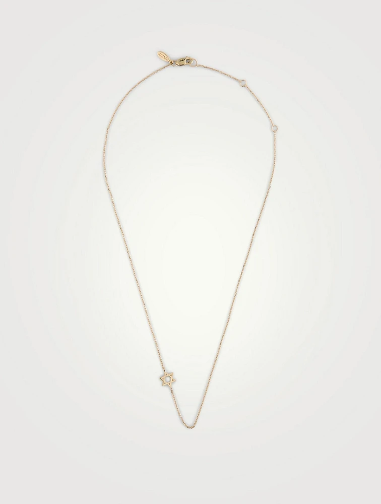 Love Letter 14K Gold Classic Star Of David Necklace