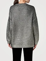 Metallic Wool Cashmere Sweater