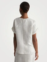 Short-Sleeve Blouse Eco Flora Print