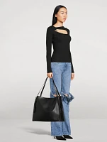 Belt Leather Tote Bag