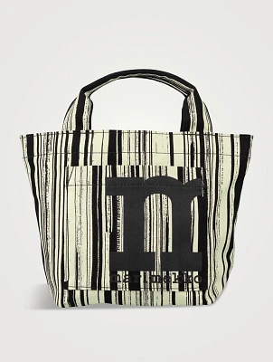 Mini Mono Tote Bag In Siluetti Print