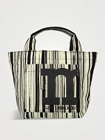 Mini Mono Tote Bag In Siluetti Print