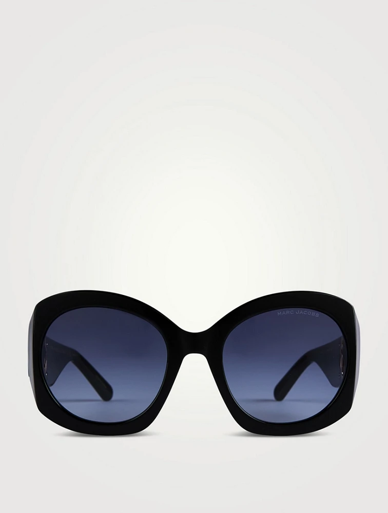 The J Marc Oversized Cut-Out Sunglasses