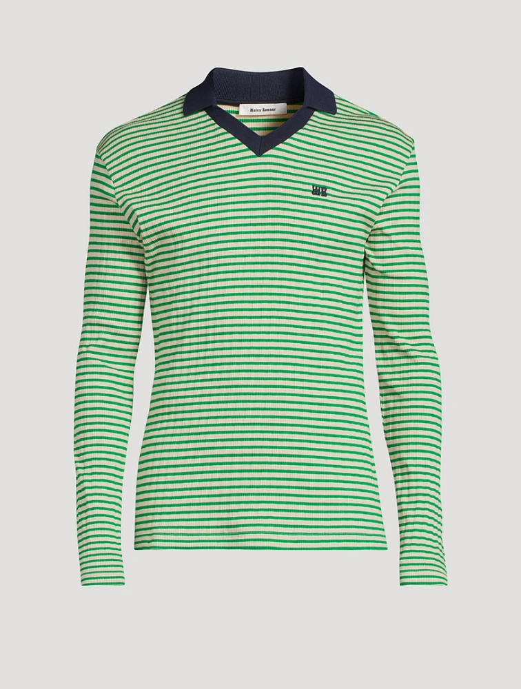 Sonic Polo Striped Print