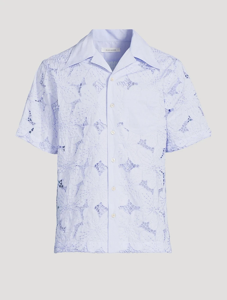 Highlife Floral Lace Bowling Shirt