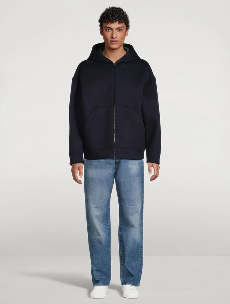 Wool And Cashmere Zip Hoodie