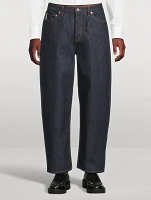 Wide-Leg Denim Pants