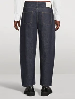 Wide-Leg Denim Pants