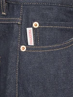 Wide-Leg Denim Pants