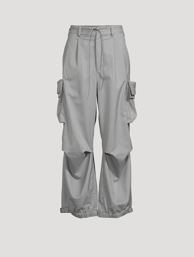 Wide-Leg Cargo Pants