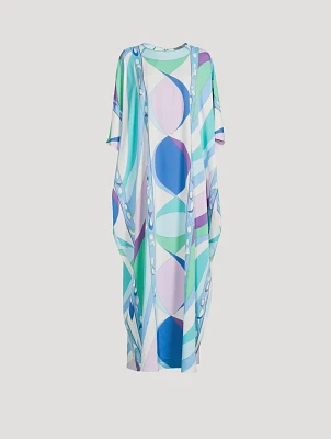 Caftan In Iride Print