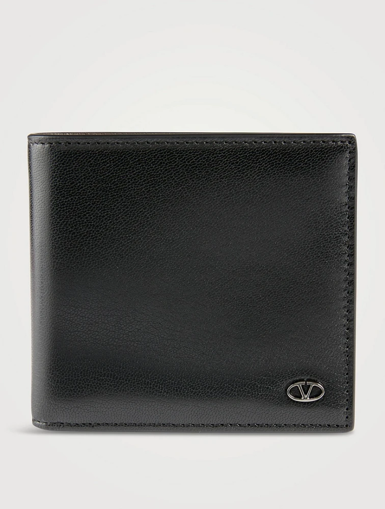 The Bold Edition VLogo Leather Bi-Fold Wallet