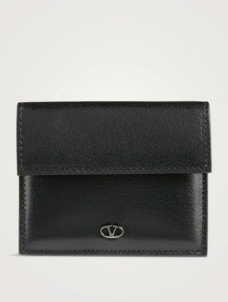 The Bold Edition VLogo Leather Card Case