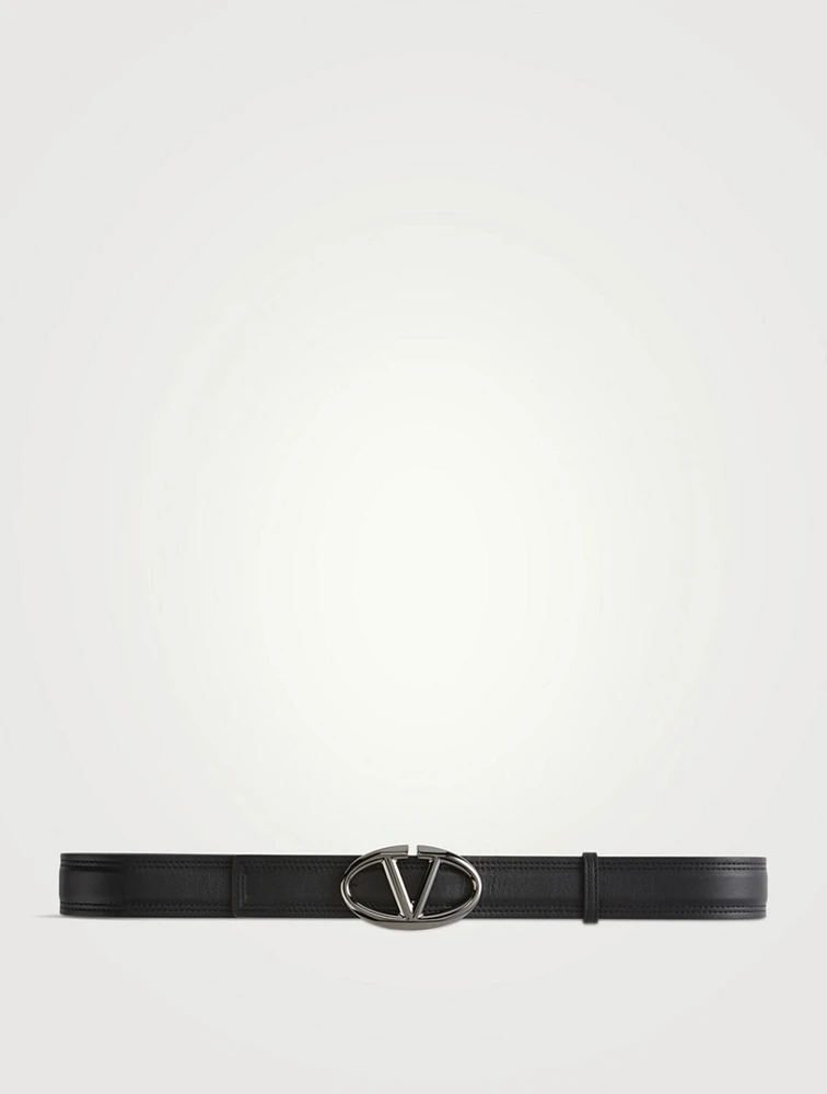 VLogo Signature Leather Belt