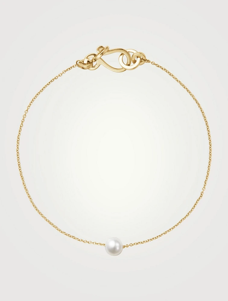 Stella Main 14K Gold Bracelet With Pearl