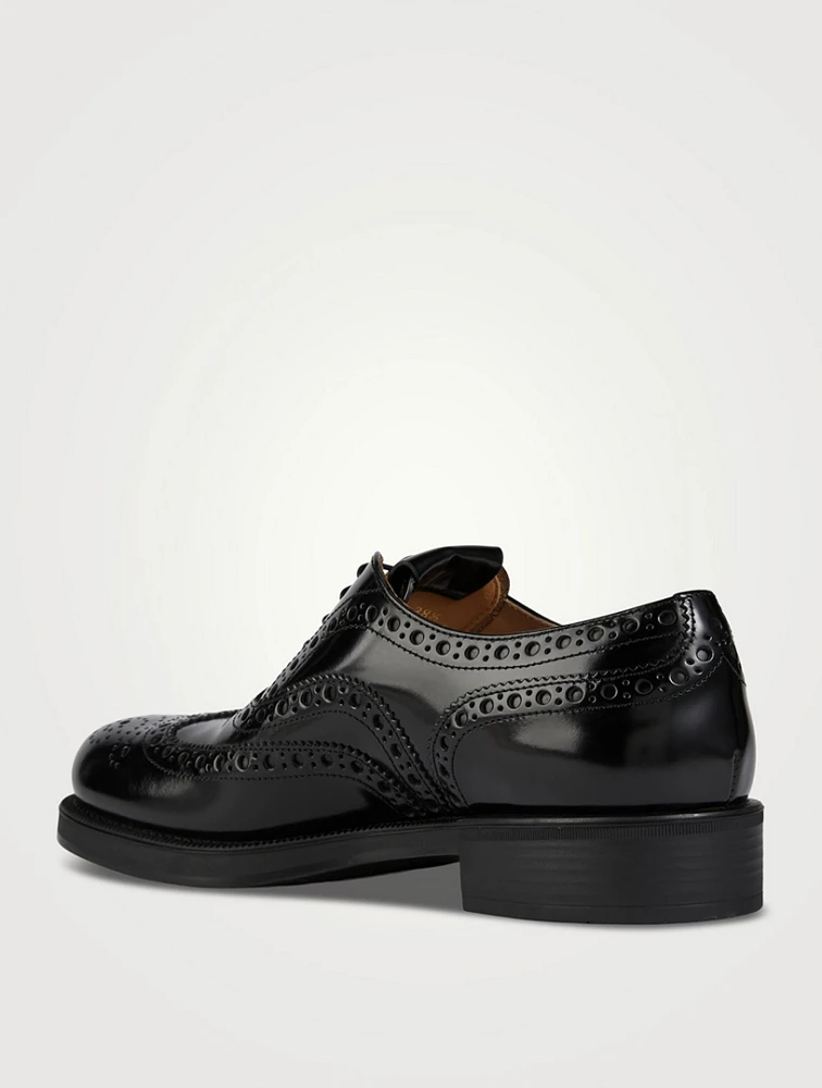 Miu x Church's Leather Oxford Shoes