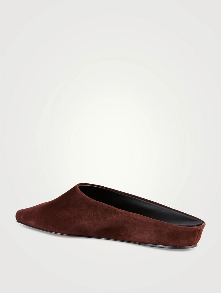 Alba Suede Flat Mules