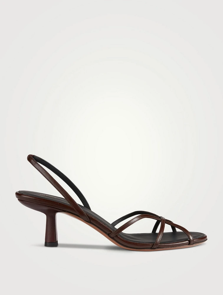 Ibor Leather Slingback Sandals