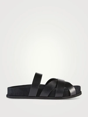 Ibor Leather Slide Sandals