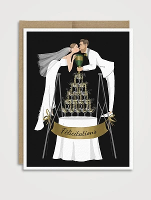 Toast Tower (M&F) Greeting Card - French