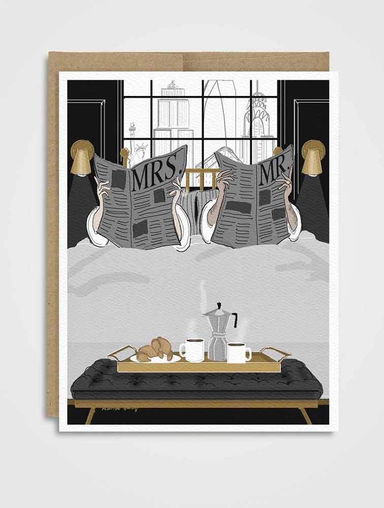 Breakfast In Wed (Mrs. & Mr.) Greeting Card