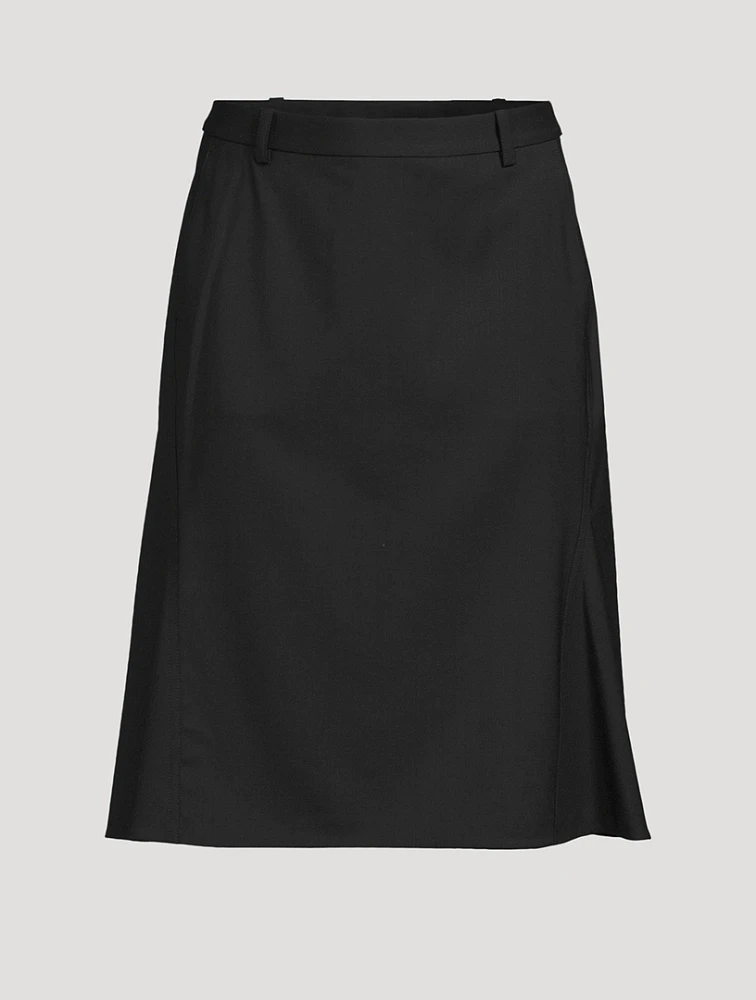 Theory Project Gabardine Trumpet Skirt