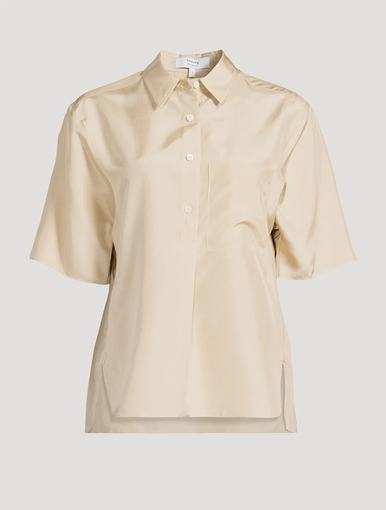Theory Project Silk Shirt