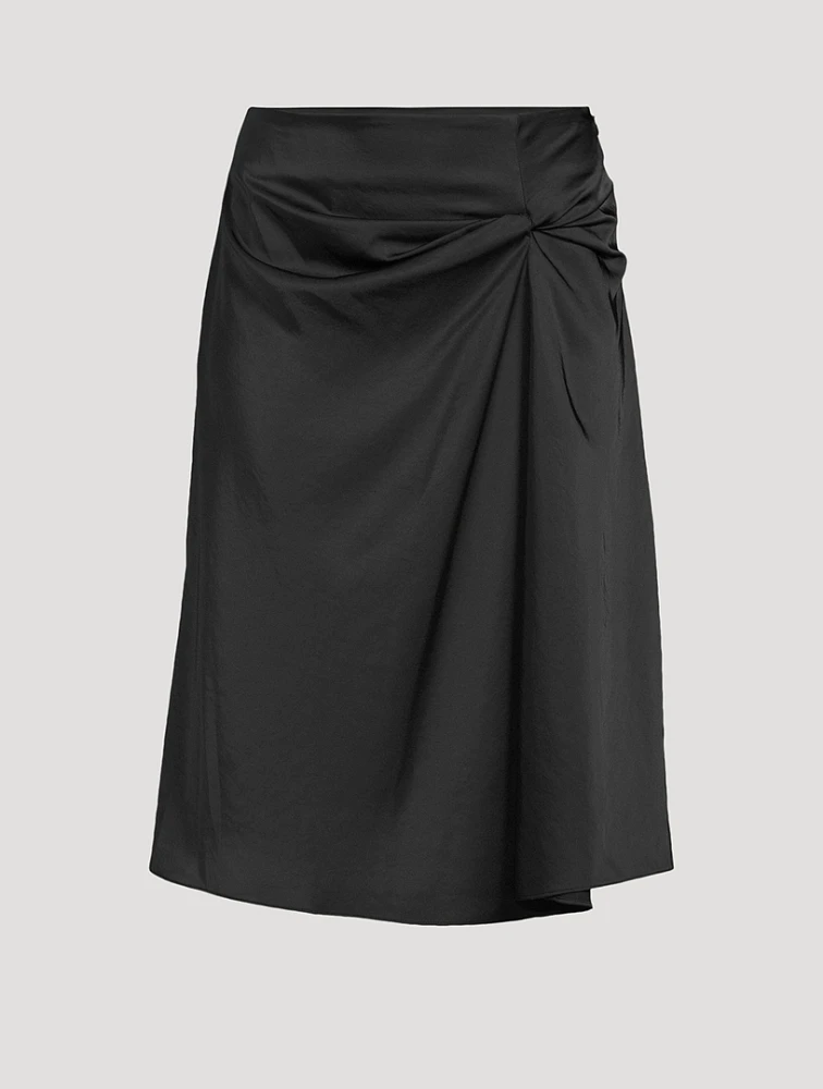 Theory Project Twisted Midi Skirt
