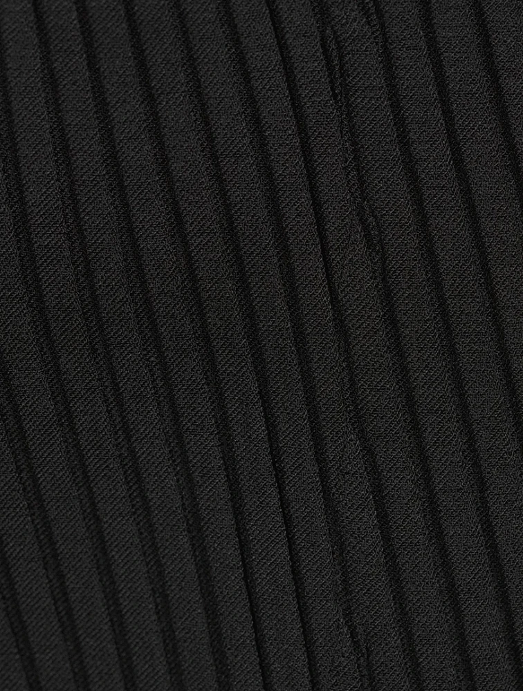 Linen Like Pleats Pants