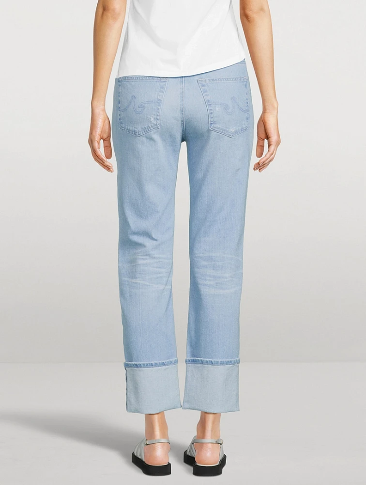 Saige Straight-Leg Crop Jeans