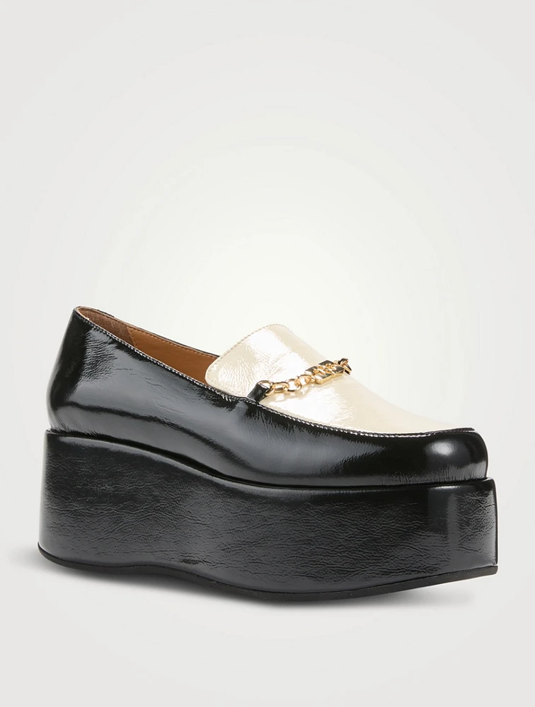 Patent Platform Loafers