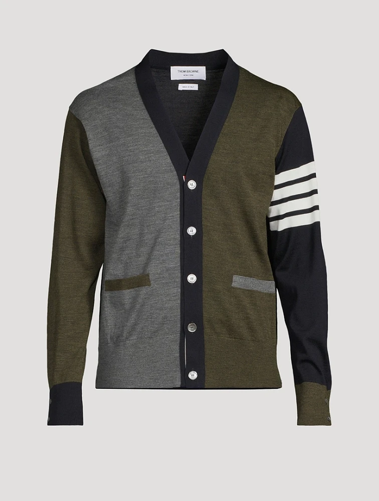 Funmix 4-Bar Wool Cardigan