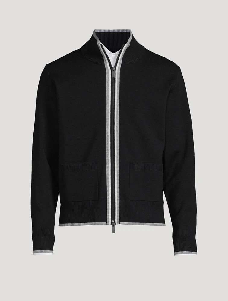 Wool Milano Stitch Cardigan