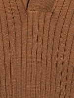 Silk And Cotton Polo Shirt