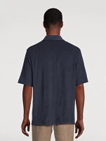 Towelling Camp Collar Shirt