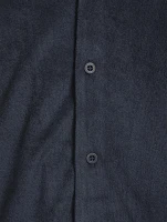 Towelling Camp Collar Shirt