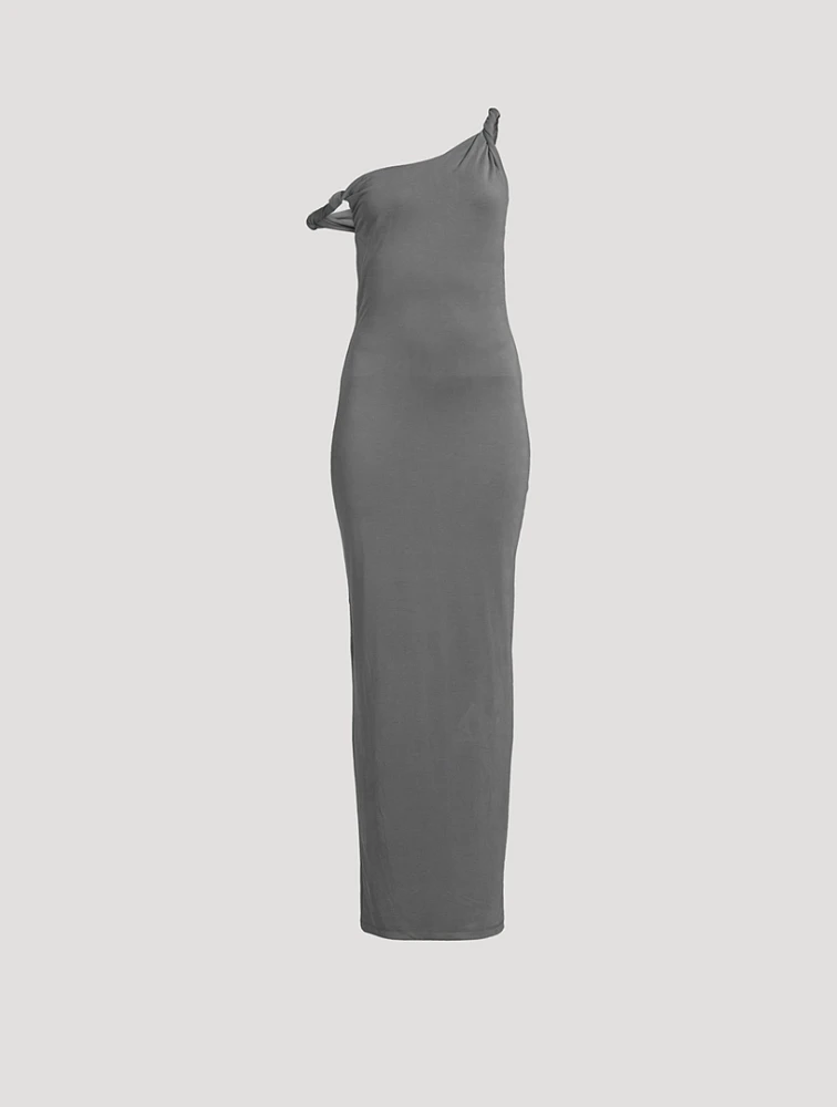 Sandwashed Jersey Twist Dress