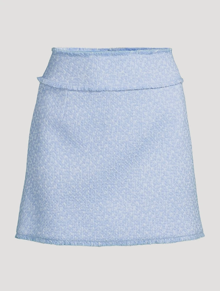 Raschel Tweed Mini Skirt