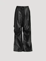 Baggy Faux Leather Pants