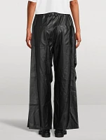 Baggy Faux Leather Pants